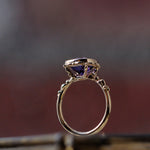 relax line puffsleeve ring　アメシストリング