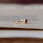 relax line cuffs puffsleeve  ring　ガーネットリング