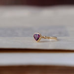 relax line cuffs puffsleeve  ring　ガーネットリング