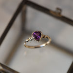 relax line cuffs puffsleeve  ring　ガーネットリング