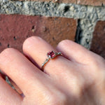 relax line puffsleeve  ring　スピネルリング