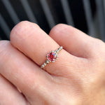 relax line puffsleeve  ring　スピネルリング