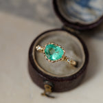relax line cuffs  ring　エメラルドリング