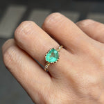 relax line cuffs  ring　エメラルドリング