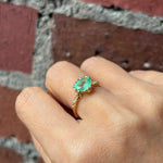 relax line cuffs  ring　エメラルドリング