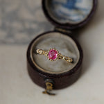 relax line cuffs&puffsleeve  ring　ピンクスピネル