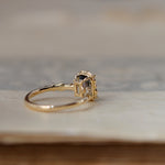 relax line puffsleeve  ring　バイカラートルマリン