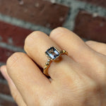 relax line puffsleeve  ring　バイカラートルマリン