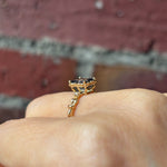 relax line puffsleeve  ring　バイカラートルマリン