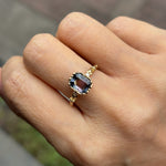 relax line puffsleeve  ring　バイカラートルマリン