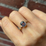 relax line puffsleeve  ring　バイカラートルマリン