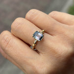 relax line puffsleeve  ring　バイカラートルマリン