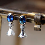 graceline　Montana sapphire pierced earrings / モンタナサファイアのピアス