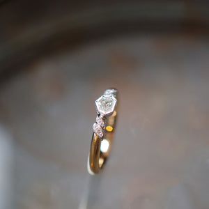 graceline shield cut diamond ring / シールドカットダイヤモンドリング