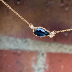 relax line Pendant　トルマリンドロップ×ダイアモンドペンダント