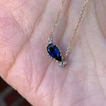 relax line Pendant　トルマリンドロップ×ダイアモンドペンダント