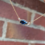 relax line Pendant　トルマリンドロップ×ダイアモンドペンダント