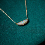 relax line pendant　セミブラックオパールペンダント