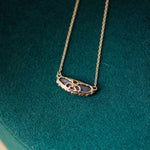 relax line pendant　セミブラックオパールペンダント