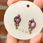 relaxline pierced earrings　サファイアローズカットピアス