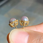 relax line pierced earrings　アコヤシルバーピアス