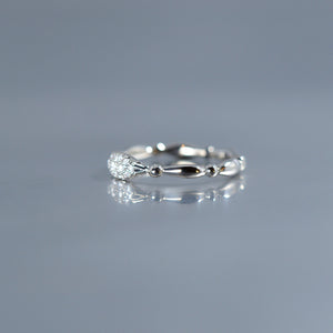 relax line pave pinkie ring　パヴェピンキーリング