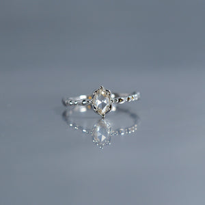 relax line rosecut pinkie ring　ローズカットダイヤモンド　ピンキーリング