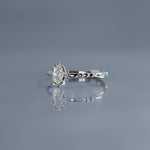 relax line rosecut pinkie ring　ローズカットダイヤモンド　ピンキーリング