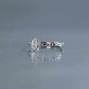 relax line rosecut pinkie ring　ローズカットダイヤモンド　ピンキーリング