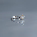 relax line rosecut pinkie ring　ローズカットダイヤモンド　ピンキーリング
