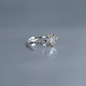 relax line rosecut pinkie ring　ローズカットダイヤモンド　ピンキーリング