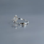 relax line rosecut pinkie ring　ローズカットダイヤモンド　ピンキーリング