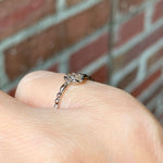 relax line rosecut pinkie ring　ローズカットダイヤモンド　ピンキーリング