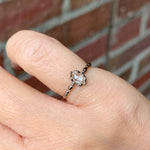 relax line rosecut pinkie ring　ローズカットダイヤモンド　ピンキーリング