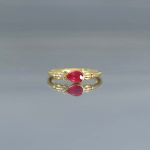 graceline　puffsleeve ring /ルビー　パフスリーブリング