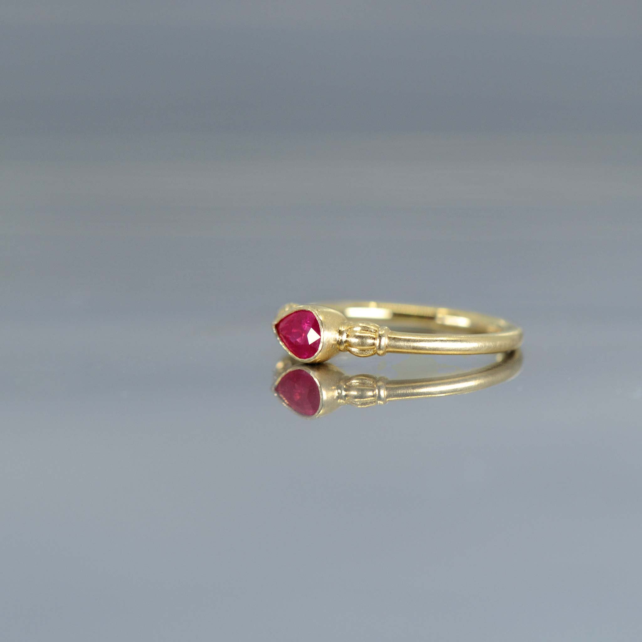 graceline　puffsleeve ring /ルビー　パフスリーブリング