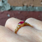 graceline　puffsleeve ring /ルビー　パフスリーブリング
