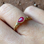 graceline　puffsleeve ring /ルビー　パフスリーブリング