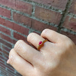 graceline　puffsleeve ring /ルビー　パフスリーブリング