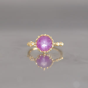 relaxline　cuffsring　スターサファイアローズカットリング