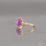 relaxline　cuffsring　スターサファイアローズカットリング