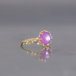 relaxline　cuffsring　スターサファイアローズカットリング