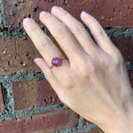 relaxline　cuffsring　スターサファイアローズカットリング
