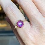 relaxline　cuffsring　スターサファイアローズカットリング
