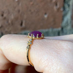 relaxline　cuffsring　スターサファイアローズカットリング