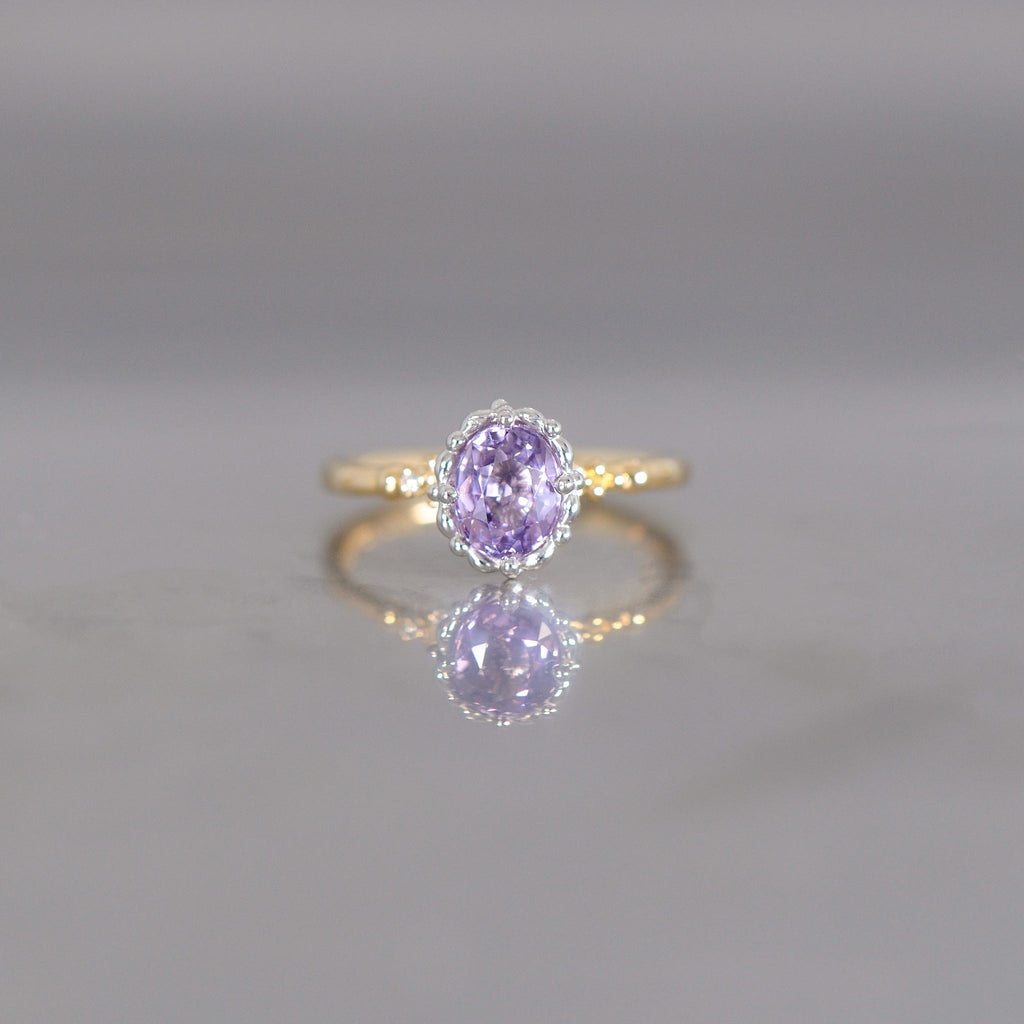 relaxline bicolorring　ラベンダースピネルコンビリング