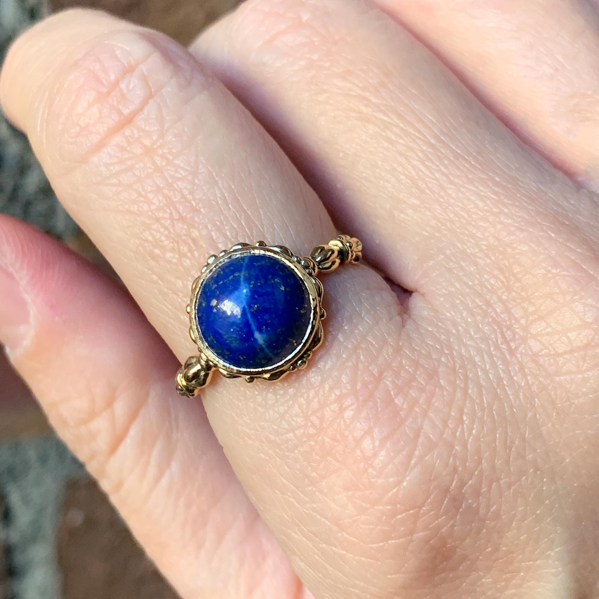 relaxline Juliet+ruffle stargazing ring/ラピスラズリ　天体観測リング