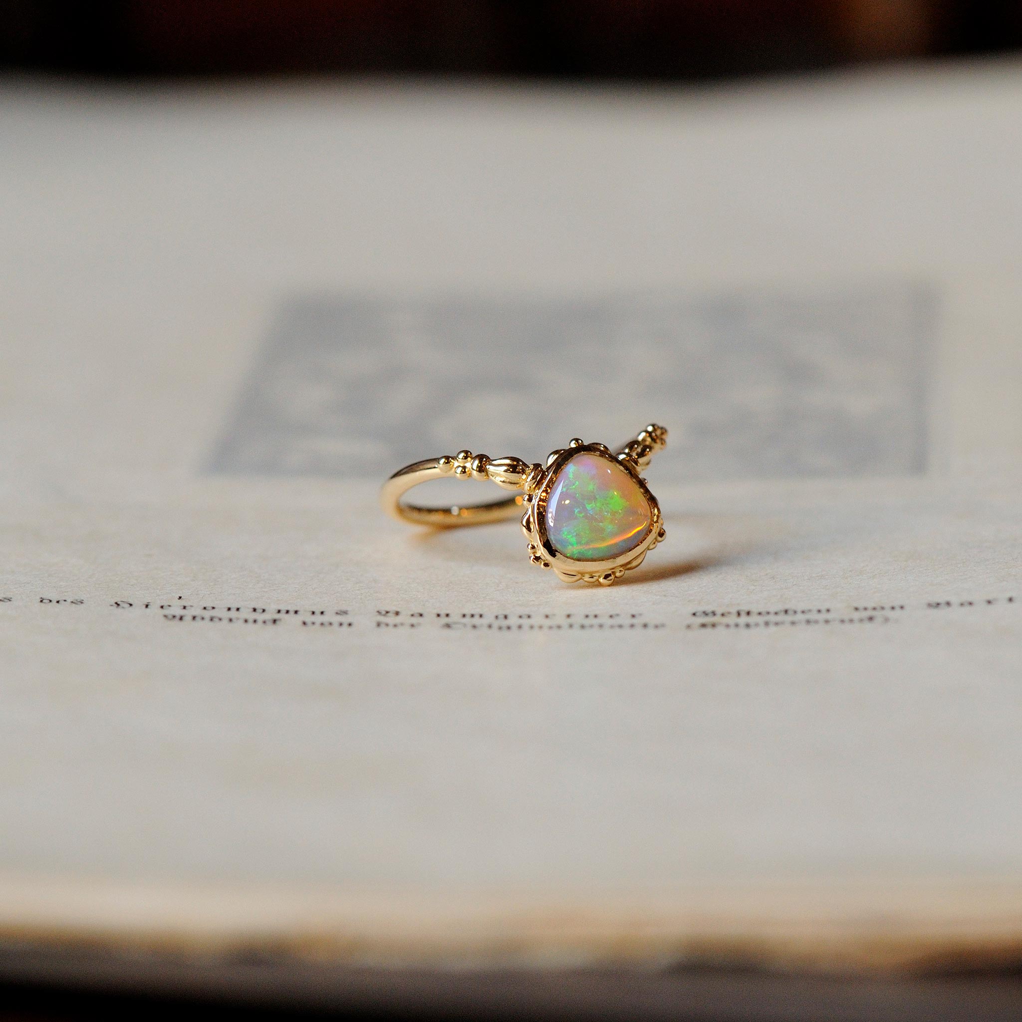 relaxline puff  ring　オーストラリアオパール　リング