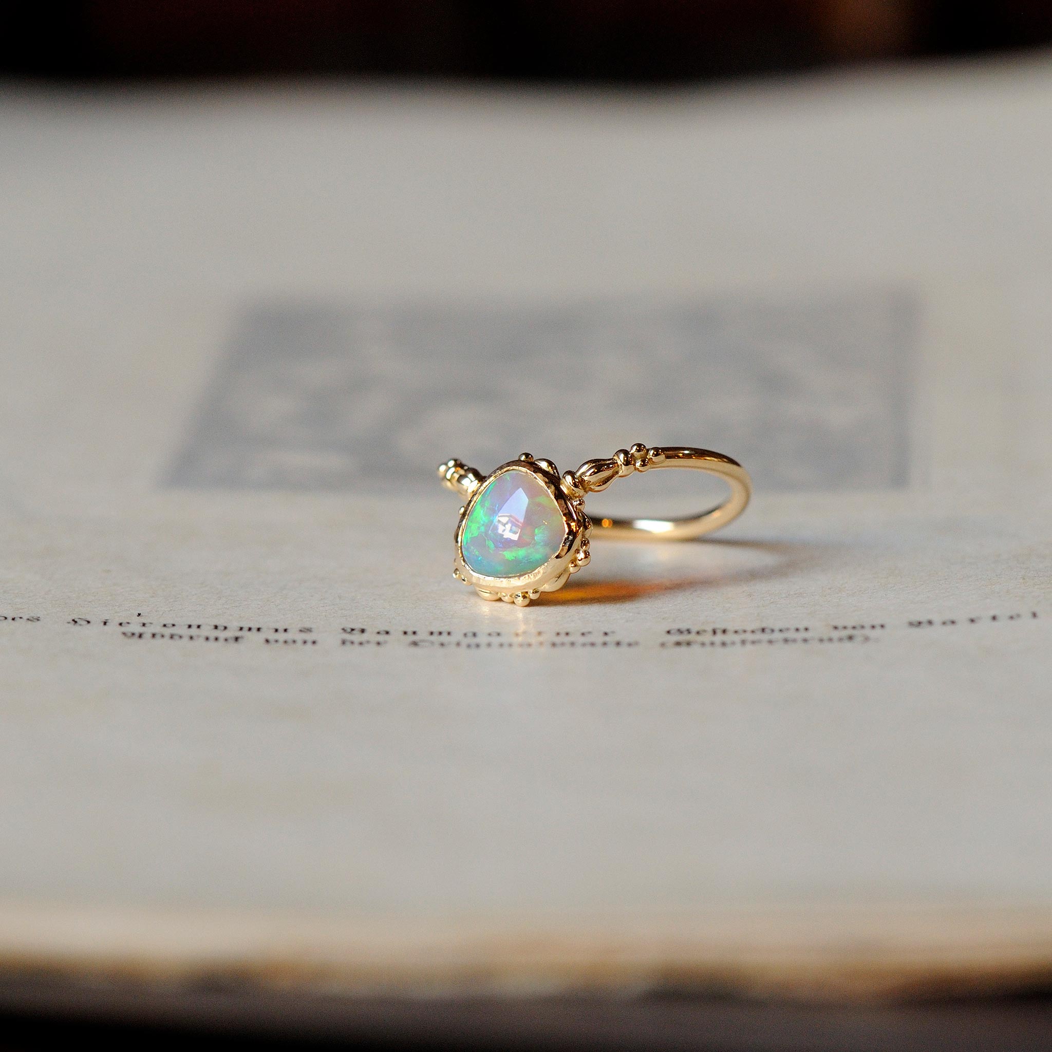 relaxline puff  ring　オーストラリアオパール　リング