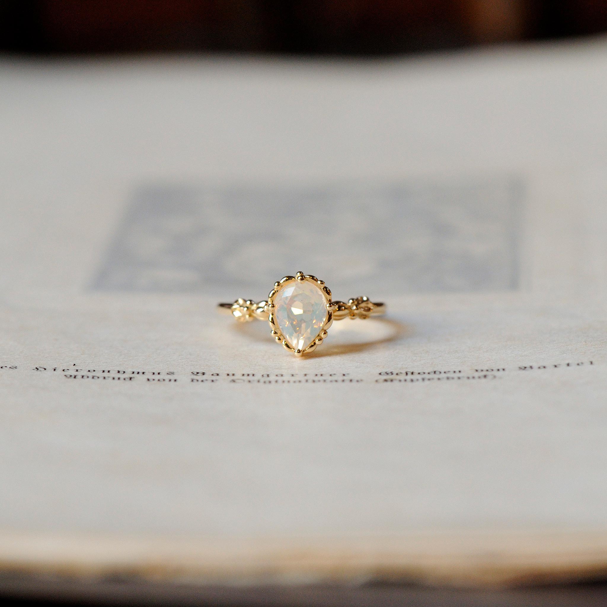 relaxline cuffs＆puff ring　メキシカンオパールリング